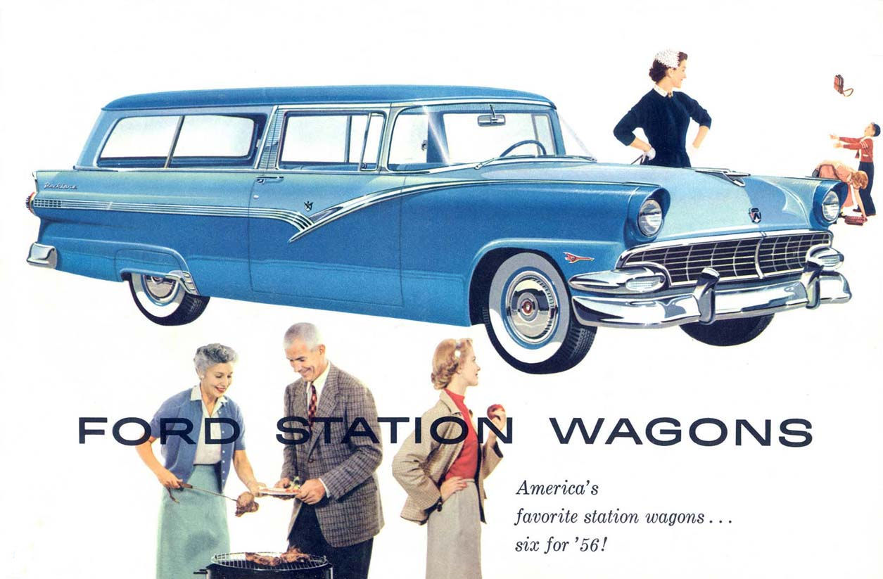 1956 Ford Wagons Brochure Page 4